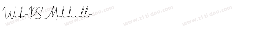 Web-PS Mitchell字体转换